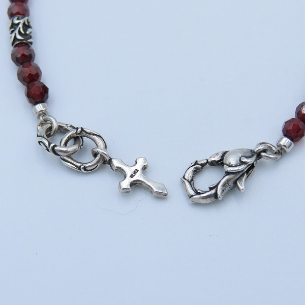 実際に弊社で買取させて頂いた【ギャラ付】Bloody Mary/ブラッディマリー Ritual/リチュアル ビーズブレスレット w/ガーネットの画像 3枚目