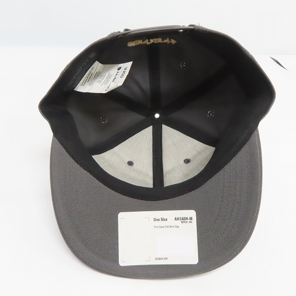 実際に弊社で買取させて頂いた(1)Carhartt/カーハート Firm Duck Flat Brim Cap ファームダック フラットブリム キャップ グレー AH1604-M/OSFAの画像 5枚目