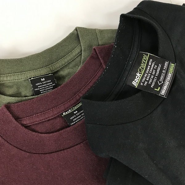 実際に弊社で買取させて頂いた【おまとめ品/未使用含む】Back Channel/バックチャンネル Tシャツ/カットソー/ロゴプリントの画像 1枚目