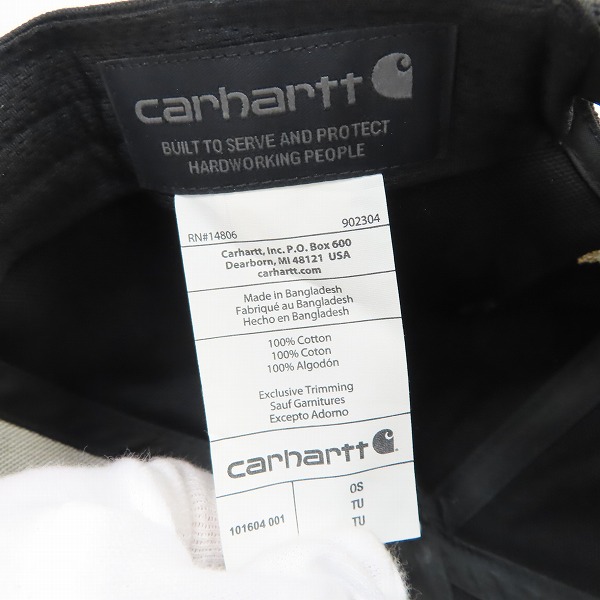 実際に弊社で買取させて頂いた(1)Carhartt/カーハート Firm Duck Flat Brim Cap ファームダック フラットブリム キャップ AH1604-M の画像 6枚目