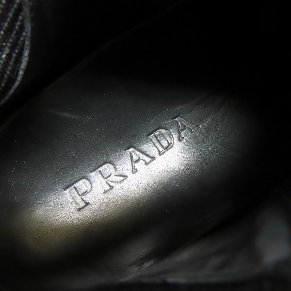 実際に弊社で買取させて頂いた【観賞用】PRADA/プラダ サイドゴア レザー シューズの画像 5枚目