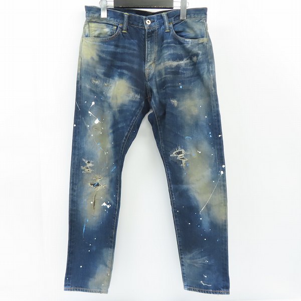 実際に弊社で買取させて頂いたFRAGMENT DESIGN ×SEQUELフラグメントデザイン×シークエル デニムパンツ ペイント加工/ダメージ加工/S
