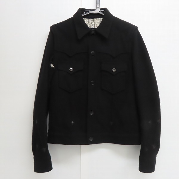 実際に弊社で買取させて頂いたNUMBER(N)INE/ナンバーナイン メルトン ジャケット F07-NJ023A/2