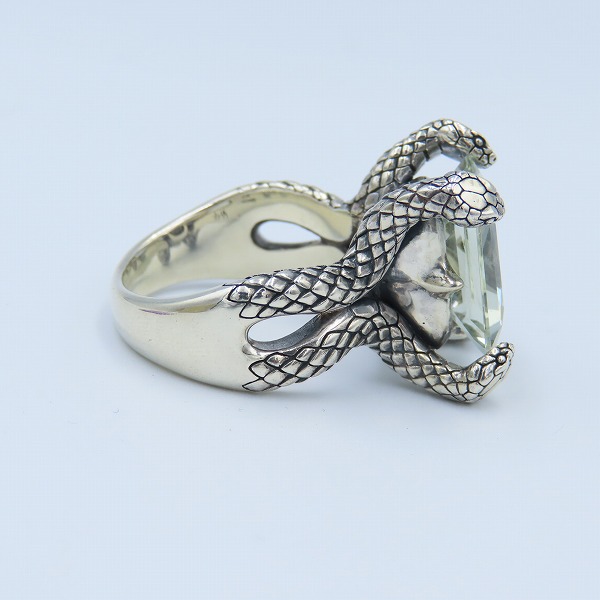 実際に弊社で買取させて頂いた【ギャラ付き】Bloody Mary/ブラッディマリー 2010 Xmas TRANSGRESSION スネークモチーフ w/グリーンアメジスト 21号の画像 3枚目