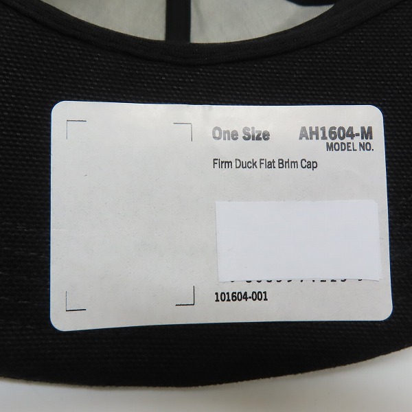 実際に弊社で買取させて頂いた(5)Carhartt/カーハート Firm Duck Flat Brim Cap ファームダック フラットブリム キャップ ブラック AH1604-M/OSFAの画像 5枚目