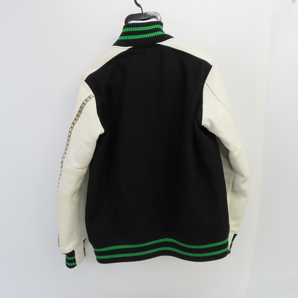 実際に弊社で買取させて頂いたuniform experiment/ユニフォームエクスペリメント 袖レザースタジャン UE-091015/1の画像 1枚目