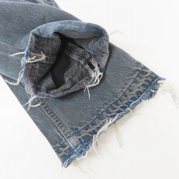 実際に弊社で買取させて頂いたNUMBER (N)INE/ナンバーナイン 07SS クラッシュ加工 デニムパンツ S07-NN007A/3の画像 9枚目