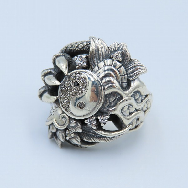 実際に弊社で買取させて頂いたBloody Mary/ブラッディマリー 2008 Xmas/クリスマス限定 太極図 リング 21号