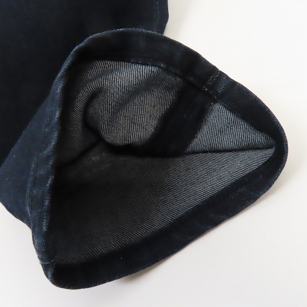 実際に弊社で買取させて頂いたEMPORIO ARMANI/エンポリオ アルマーニ ロゴプレート デニムパンツ/W30L32の画像 8枚目