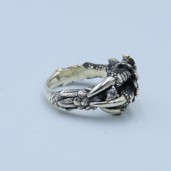 実際に弊社で買取させて頂いたBloody Mary/ブラッディマリー クロー/フラワー モチーフ リング w/2ダイヤモンド 13号の画像 3枚目