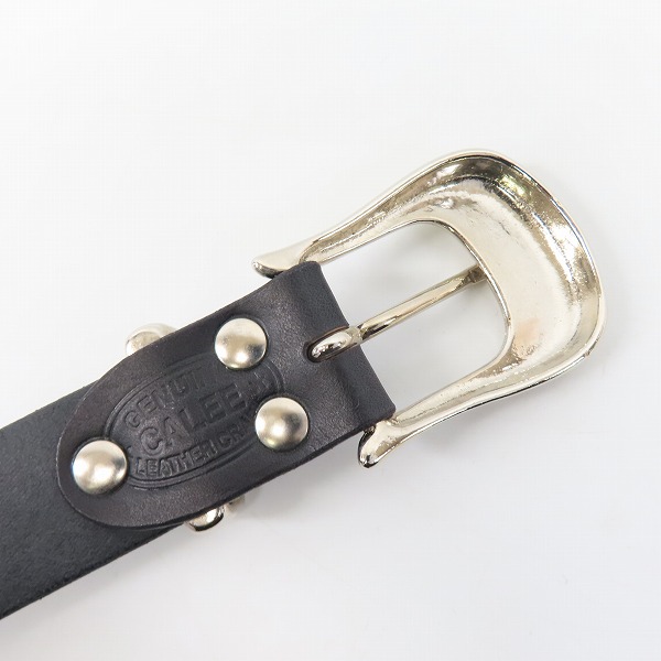 実際に弊社で買取させて頂いたCALEE/キャリー レザーベルト ブラックの画像 2枚目
