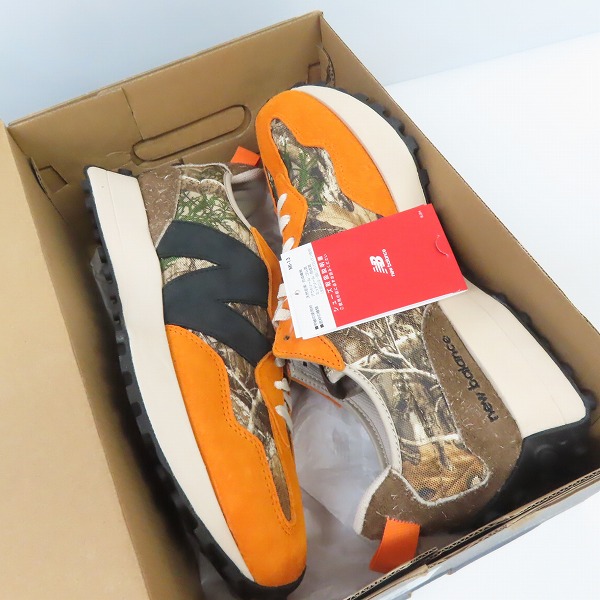 実際に弊社で買取させて頂いた【未使用】New Balance×atmos/ニューバランス×アトモス リアルツリー カモ MS327ART/29.0の画像 7枚目