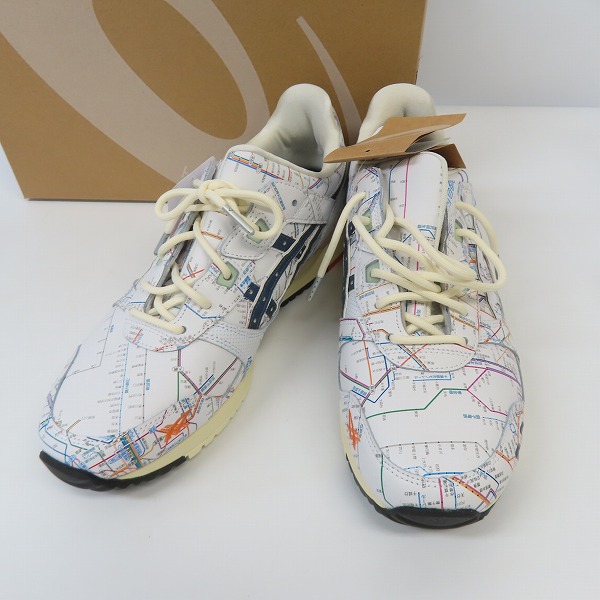 実際に弊社で買取させて頂いた【未使用】ATMOS×ASICS/アトモス×アシックス GEL-LYTE III OG ”TYO SUBWAY”/ゲルライト 3 1201A528-100/27.5