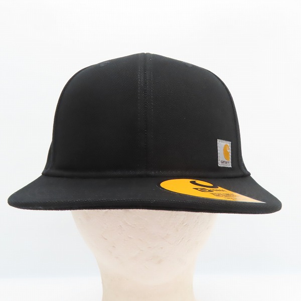 実際に弊社で買取させて頂いた(8)Carhartt/カーハート Firm Duck Flat Brim Cap ファームダック フラットブリム キャップ ブラック AH1604-M/OSFAの画像 1枚目