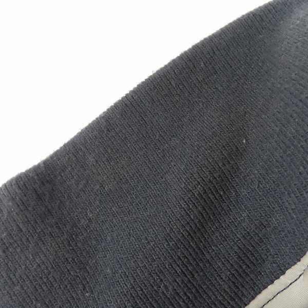 実際に弊社で買取させて頂いたwjk/ダブルジェイケー 牛革 パンチングレザー リブ ジップアップ ジャケット ブラック/Mの画像 4枚目