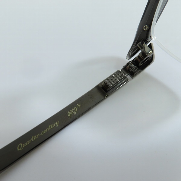 実際に弊社で買取させて頂いた999.9/フォーナインズ ハーフリム 度入り メガネフレーム/アイウェア M-24の画像 5枚目
