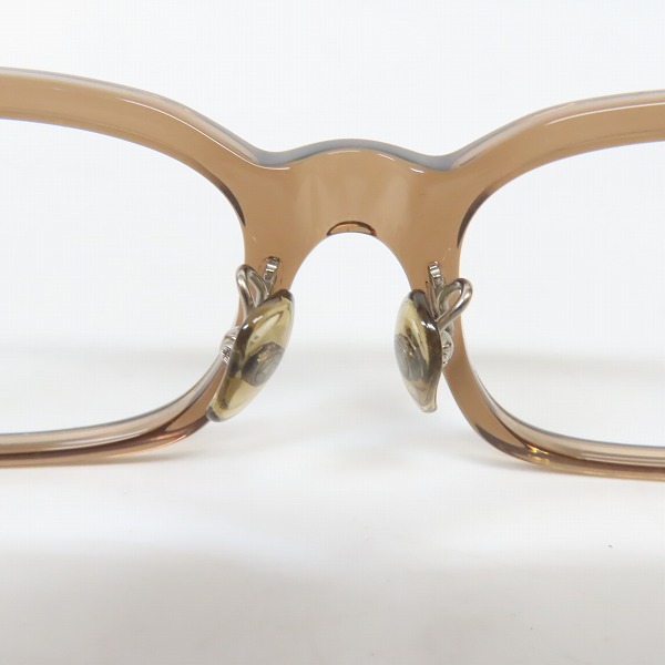 実際に弊社で買取させて頂いた999.9/フォーナインズ 眼鏡/メガネフレーム ライトブラウン NP-151の画像 4枚目