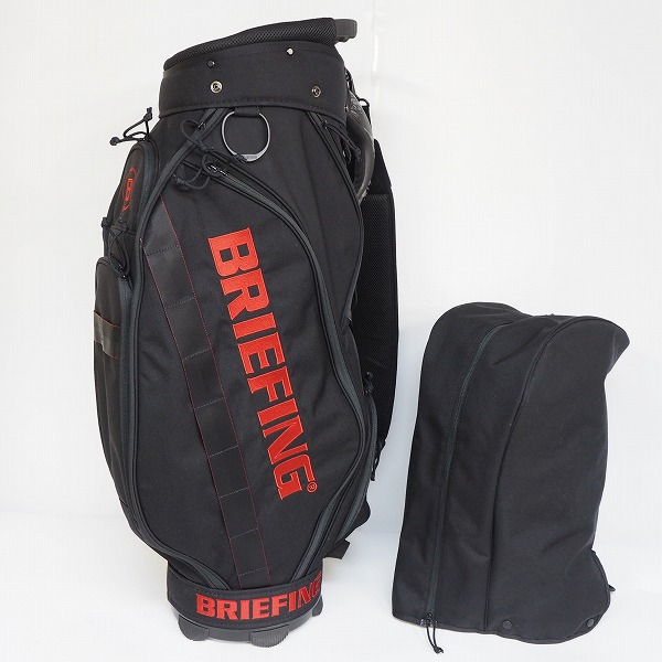 実際に弊社で買取させて頂いたBRIEFING/ブリーフィング CR-5 ゴルフ 9.5型 5分割キャディバッグ ブラックの画像 1枚目