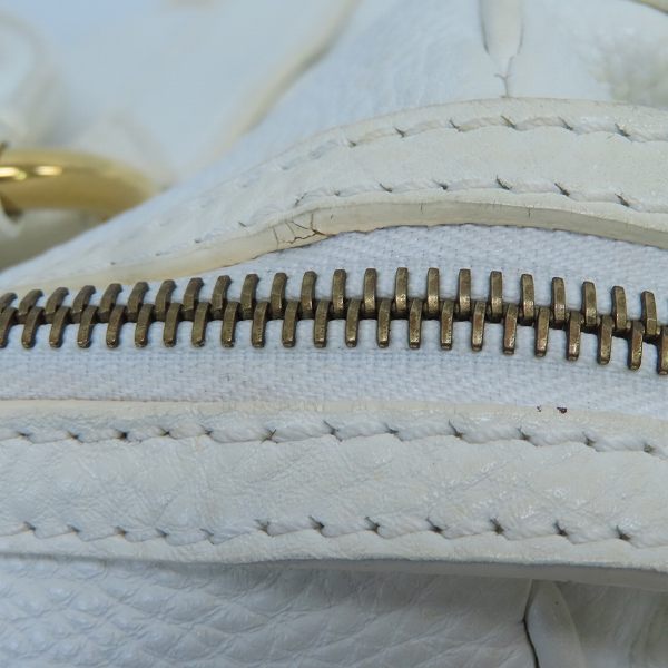 実際に弊社で買取させて頂いたCELINE/セリーヌ ブギーバッグ/ハンドバッグ ホワイトの画像 7枚目