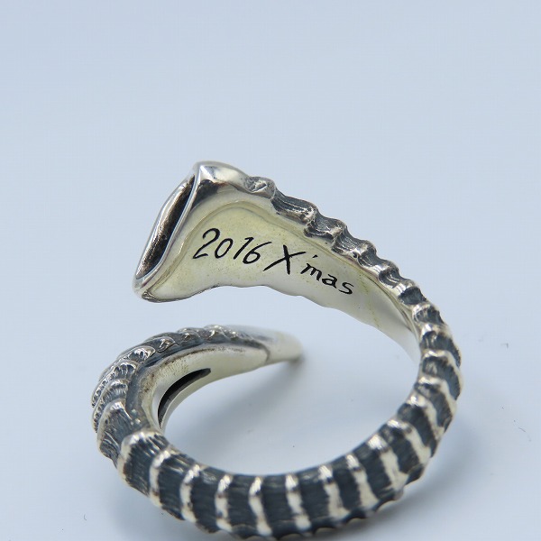 実際に弊社で買取させて頂いた【ギャラ付き】Bloody Mary/ブラッディマリー 2016 Xmas/クリスマス限定 Shofar/ショファールリング 15号の画像 6枚目