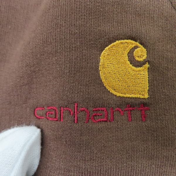 実際に弊社で買取させて頂いたCarhartt/カーハート ロゴ刺繍 ジップアップ パーカーの画像 3枚目