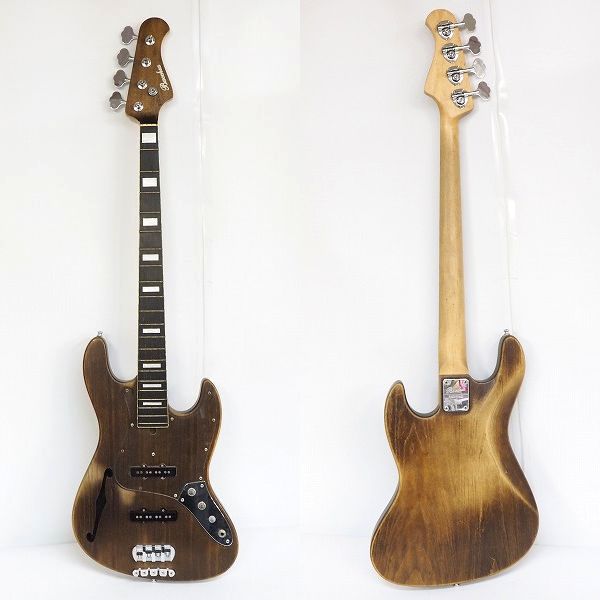 実際に弊社で買取させて頂いた★Bacchus/バッカス HOLLOW/ホロウ構造 ジャズベースシェイプ 4弦エレキベースの画像 1枚目