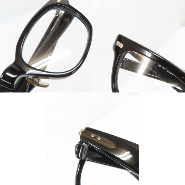 実際に弊社で買取させて頂いた999.9/フォーナインズ 眼鏡/メガネフレーム ブラック NP-151の画像 8枚目