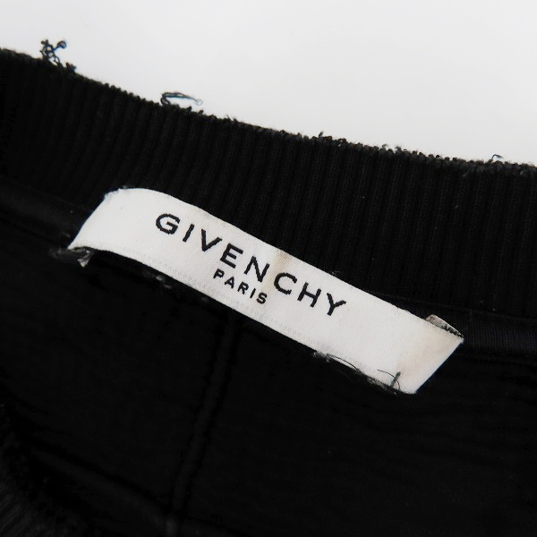 実際に弊社で買取させて頂いたGIVENCHY/ジバンシィ17AWデストロイ加工スウェットトレーナー BM70393Y0S/Lの画像 2枚目