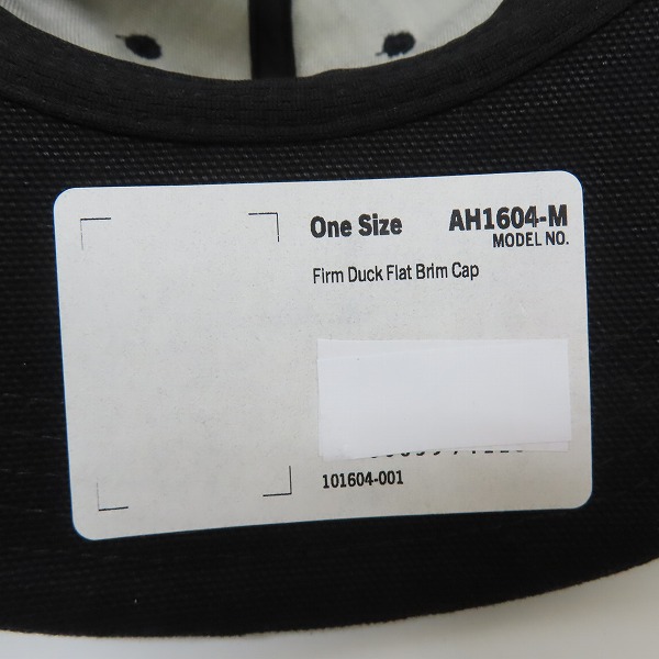 実際に弊社で買取させて頂いた(2)Carhartt/カーハート Firm Duck Flat Brim Cap ファームダック フラットブリム キャップ ブラック AH1604-M/OSFAの画像 4枚目
