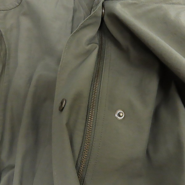 実際に弊社で買取させて頂いたBEAUTY&YOUTH UNITED ARROWS/ビューティーアンドユース ナイロンコットン フードロングコート 1625-104-4323/Mの画像 6枚目