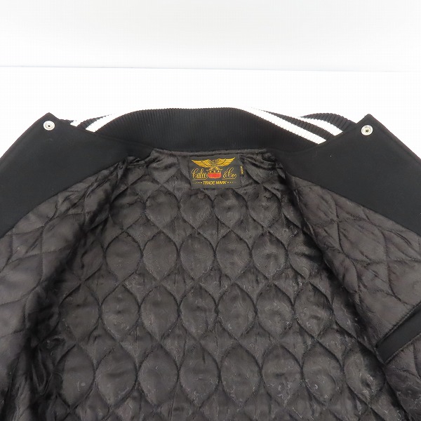 実際に弊社で買取させて頂いたCALEE/キャリー 19AW WAPPEN STADIUM JACKET 星/スター ワッペン付き スタジャン/Mの画像 8枚目