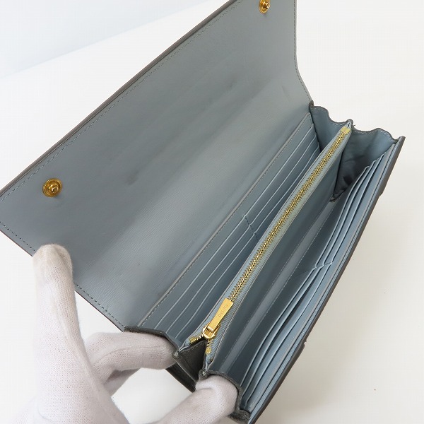 実際に弊社で買取させて頂いたCELINE/セリーヌ ラージフラップ マルチファンクション レザー長財布 の画像 3枚目