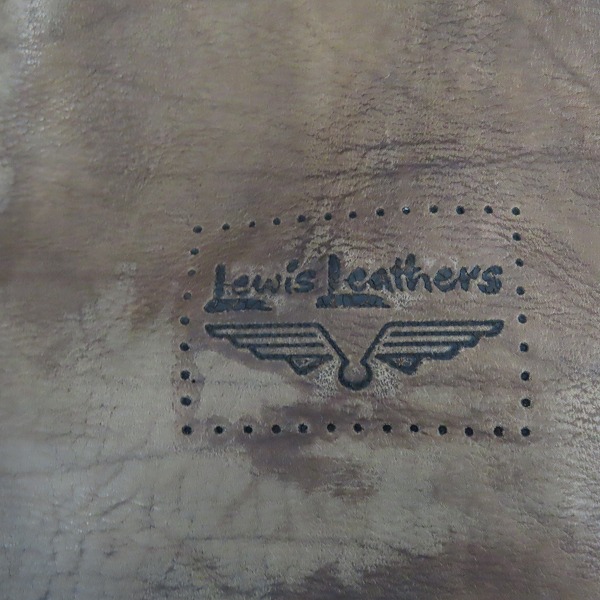 実際に弊社で買取させて頂いたLewis Leathers/ルイスレザー UNITED ARROWS/ユナイテッドアローズ シングルライダースジャケット 2の画像 3枚目
