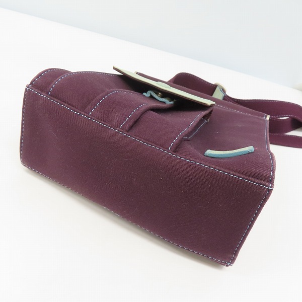 実際に弊社で買取させて頂いたPaul smith/ポールスミス レザー切替 バイカラー ショルダーバッグの画像 2枚目