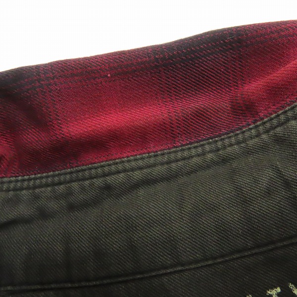 実際に弊社で買取させて頂いたWACKO MARIA/ワコマリア 刺繍入り オンブレチェック 長袖シャツ/Lの画像 5枚目