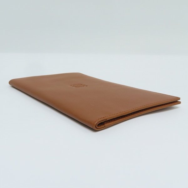実際に弊社で買取させて頂いたLOEWE/ロエベ アナグラムロゴ レザー長財布 二つ折りの画像 2枚目