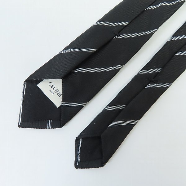 実際に弊社で買取させて頂いたCELINE/セリーヌ ネクタイ 斜めストライプの画像 2枚目