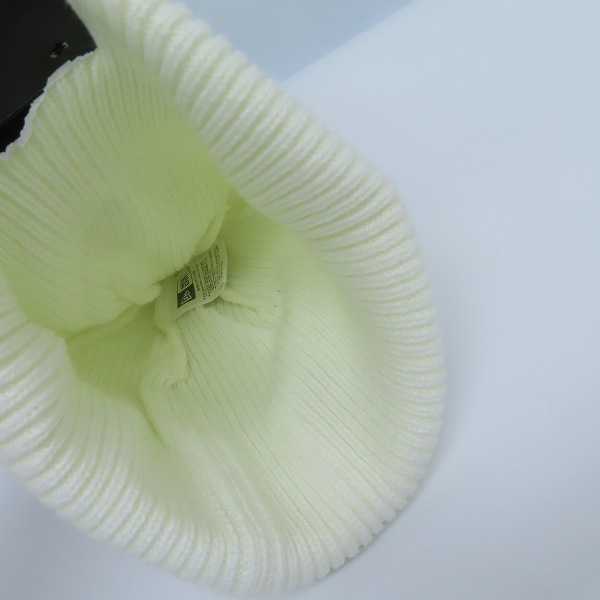 実際に弊社で買取させて頂いた（1）【未使用】NEW ERA×FRAGMENT DESIGN/ニューエラ×フラグメント デザイン ポンポンニット リブ ホワイトの画像 5枚目