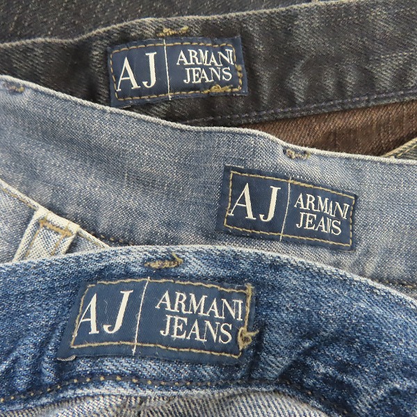 実際に弊社で買取させて頂いたARMANI JEANS/アルマーニジーンズ ロゴメタル デニムパンツ 3点セットの画像 3枚目