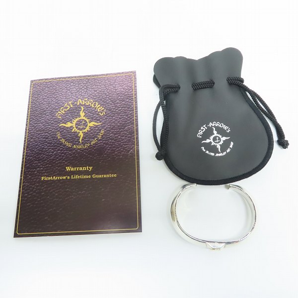 実際に弊社で買取させて頂いた【ギャラ付】FIRST ARROWS/ファーストアローズ K18 ロングホーン バングル BR-245の画像 7枚目