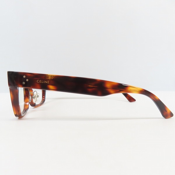 実際に弊社で買取させて頂いたCELINE/セリーヌ  RED HAVANA FRAME 度入り メガネ/アイウェア CL50039F 054の画像 2枚目
