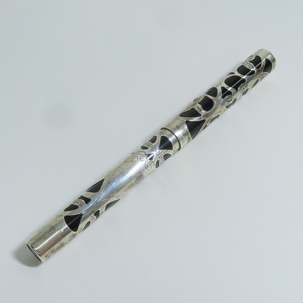 実際に弊社で買取させて頂いたSHEAFFER/シェーファー ヴィンテージ スターリングシルバー925 ペン先 18K-750 万年筆の画像 1枚目