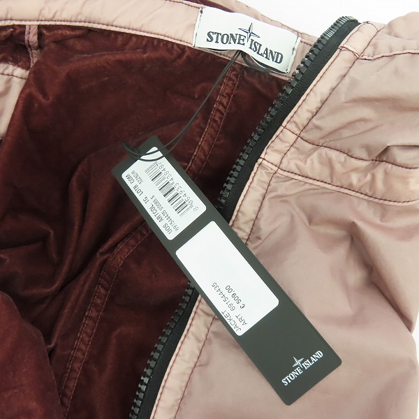実際に弊社で買取させて頂いた【未使用/JPタグ】STONE ISLAND/ストーンアイランド LAMY FLOCK GRENAT ラミーフロック ジップアップブルゾン 691544435/Sの画像 8枚目