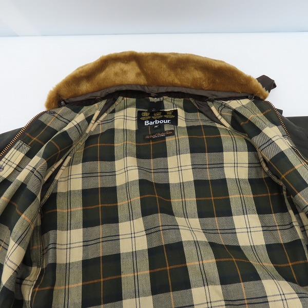 実際に弊社で買取させて頂いたBarbour/バブアー SL SOLWAY SHAWL COLLAR ジップアップ ジャケット 1702279/36の画像 8枚目