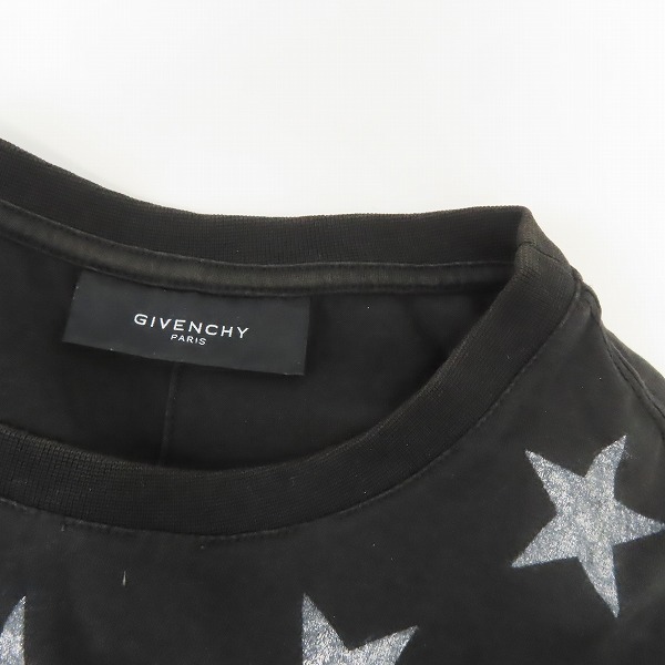 実際に弊社で買取させて頂いたGivenchy/ジバンシィ 10SS  スター/星 プリント半袖Tシャツ 10S 7083 651/XSの画像 7枚目