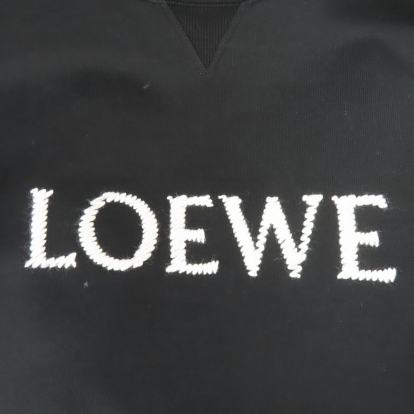 実際に弊社で買取させて頂いた【JPタグ】LOEWE/ロエベ 23SS EMBROIDERED SWEATSHIRT/ロゴ刺繍スウェット H526Y24J26/XSの画像 7枚目