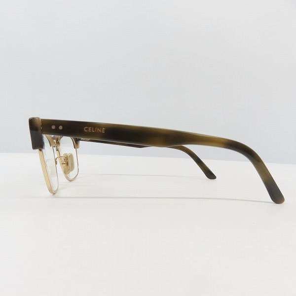 実際に弊社で買取させて頂いたCELINE/セリーヌ Havana eyewear Frame  度入り メガネ/アイウェア CL50026U 031の画像 2枚目