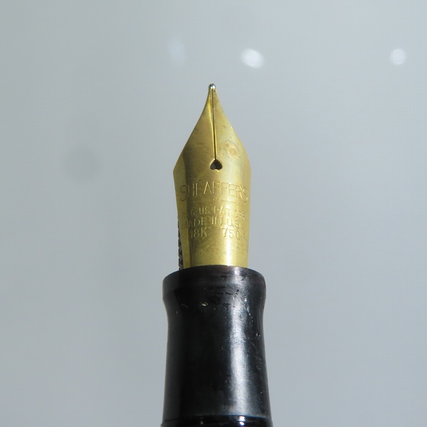 実際に弊社で買取させて頂いたSHEAFFER/シェーファー ヴィンテージ スターリングシルバー925 ペン先 18K-750 万年筆の画像 3枚目