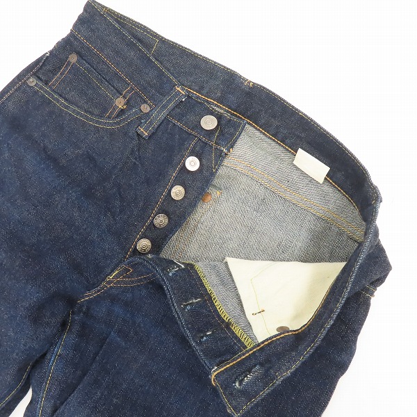 実際に弊社で買取させて頂いたSUGARCANE/シュガーケーン ボタンフライ デニムパンツ M41300/W28L34の画像 2枚目