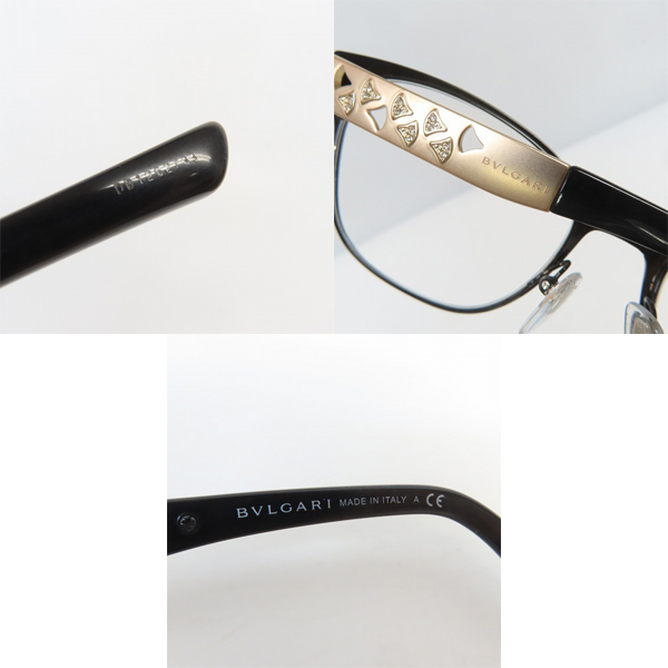 実際に弊社で買取させて頂いたBVLGARI/ブルガリ 度入り メガネ/アイウェア 2201-B 239の画像 6枚目